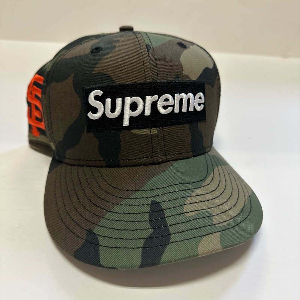 Supreme MLB San Francisco Box Logo New Era 59Fifty Fitted Cap